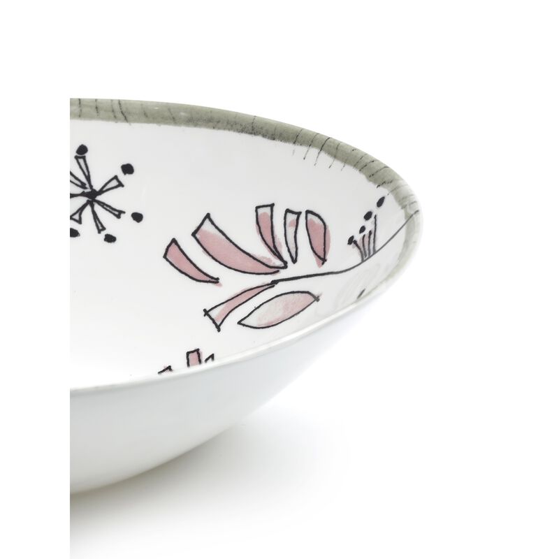 Marni Midnight Flowers Medium Low Bowls Set Of 2 - Fiore Rosa image number 2